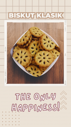 Golden Cream-Filled Flower Biscuits